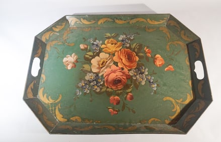 Antique Towle Painted Butlers Tray
