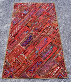Persian or North African Woven Patchwork Quilt