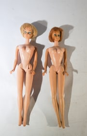 Two Vintage Barbie Dolls