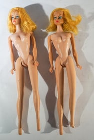 Two Vintage Barbie Dolls