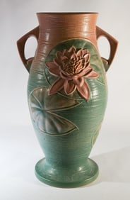 Large Arts & Crafts Period Roseville Floor Vase