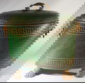 Fine Period English Classical Tole Painted Box