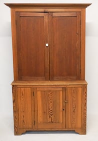 SC Yellow Pine Country Federal Step Back Cupboard