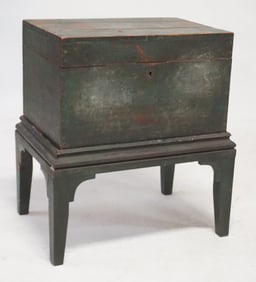 Federal Pine Painted Sugar Chest or Cellarette