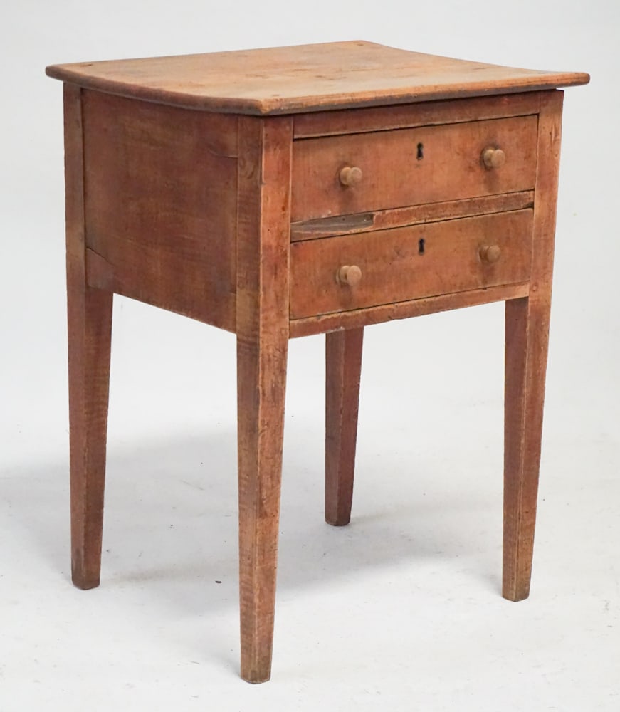 Southern Federal Birch Two Drawer Side Table (1 of 4)