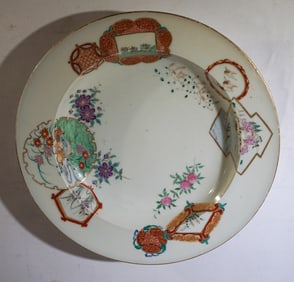 Antique Chinese Republic Period Famille Rose Dish
