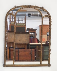 Handsome Carved & Gilded Georgian Style Pier Mirro