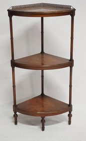 English Edwardian Mahogany Corner Stand