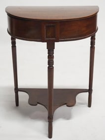Federal Inlaid Mahogany Side Table or Banquet End