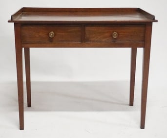 English George III Mahogany Desk or Side Table