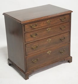 Edwardian George III Style Mahogany Bachelor's Che