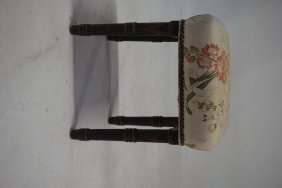 English Regency Painted Decorated Footstool