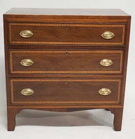 Handsome & Brilliantly Inlaid George III Chest