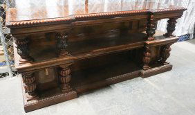 English Renaissance Walnut Console Table