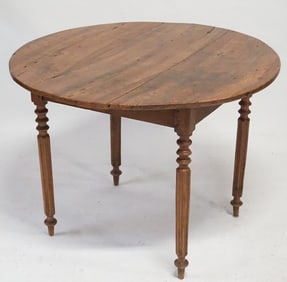 French Provincial Carved Walnut Breakfast Table