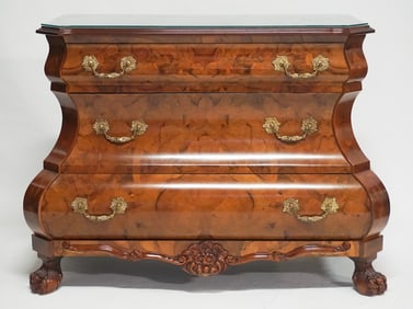 Fine Dutch Designer Bombay Marquetry Chest