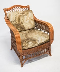 Charming Bamboo Ratan Easy Chair by Henry Link