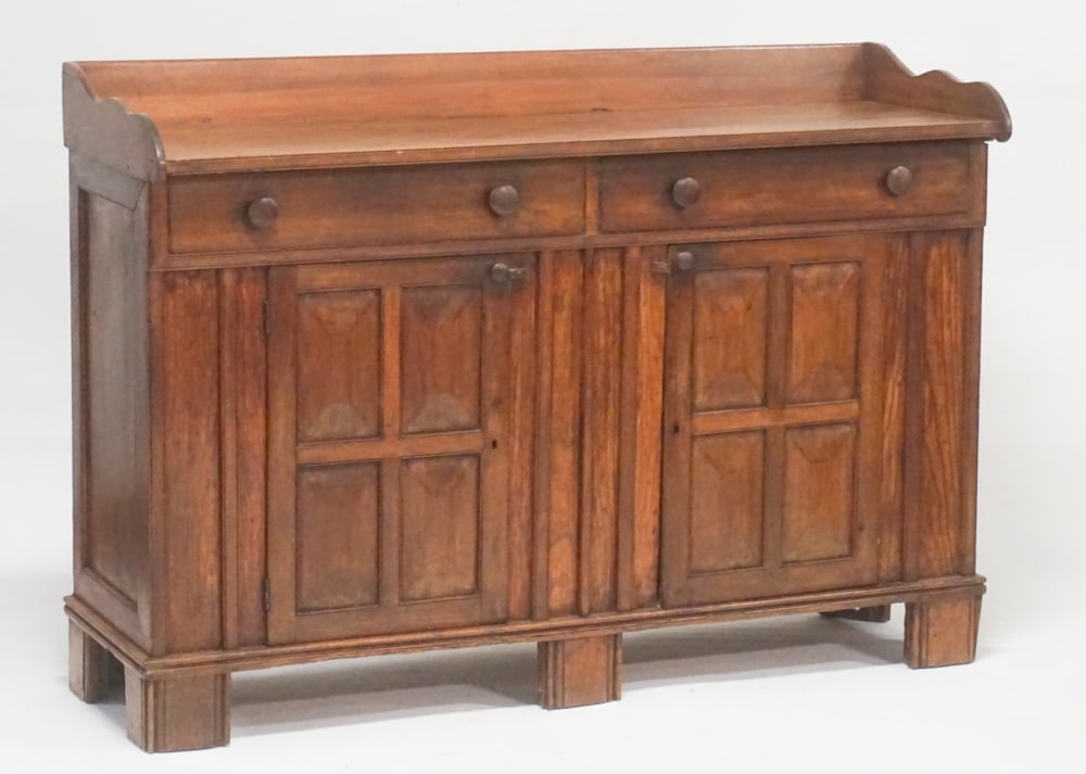 Fine Southern Country Federal Mixed Wood Sideboard (1 of 5)