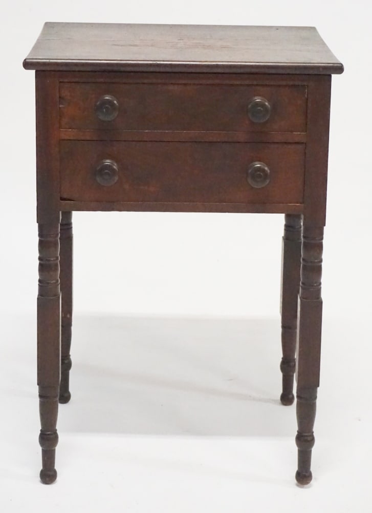 Southern Country Federal Walnut Side Table (1 of 2)