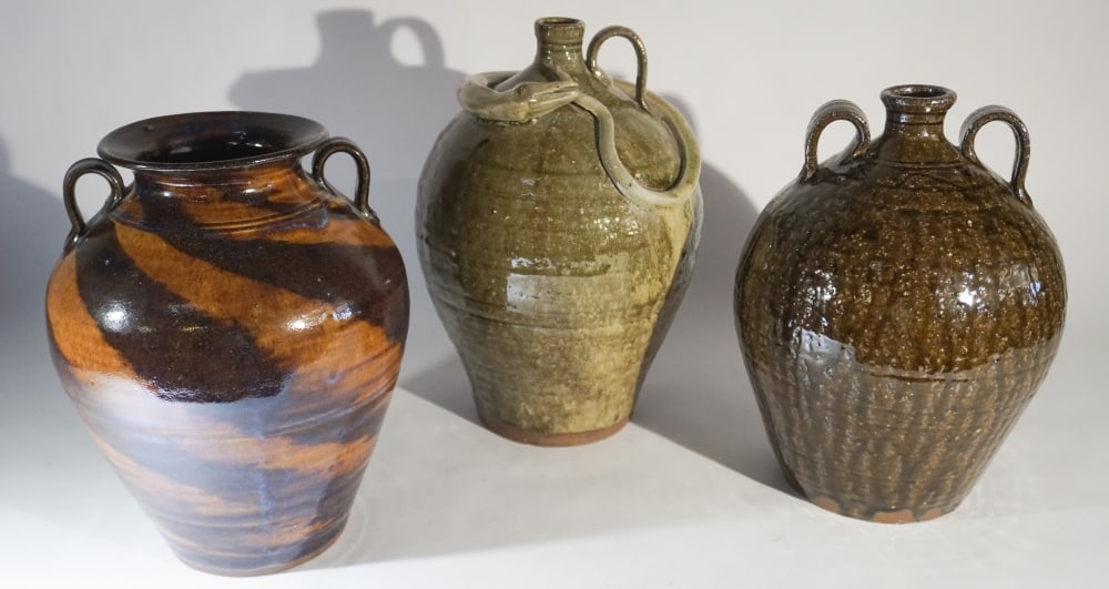 Three Southern Stoneware Vessels by Kim Ellington (1 of 5)