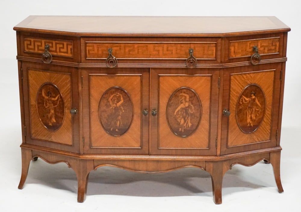 Fine English Art Deco Inlaid Mahogany Server (1 of 6)