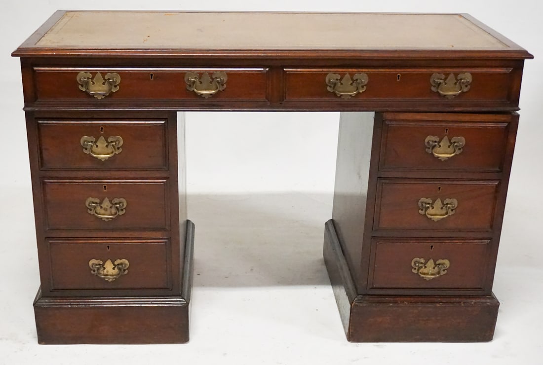 English Edwardian Georgian Style Leather Top (1 of 3)