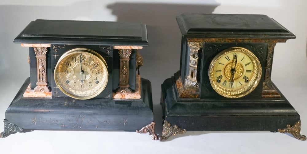 Two Antique Mantel Clocks (1 of 4)