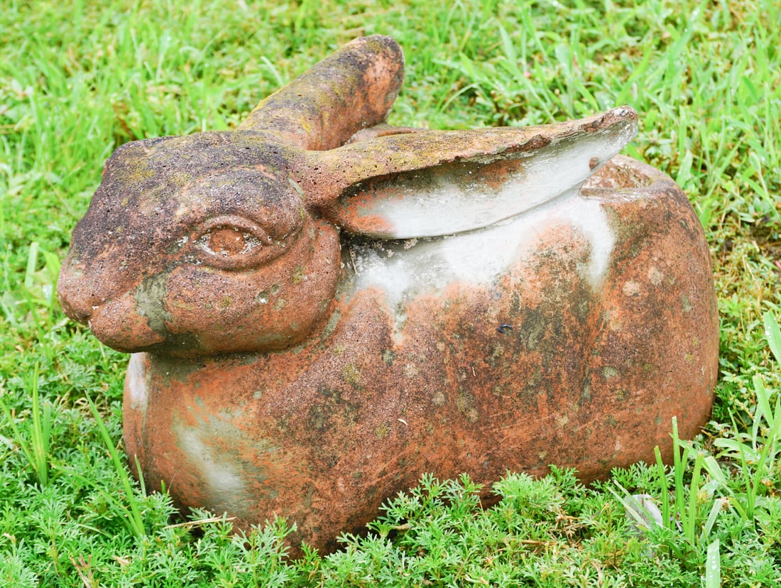 Fine Vintage Cast Stone Figural Garden Planter (1 of 2)