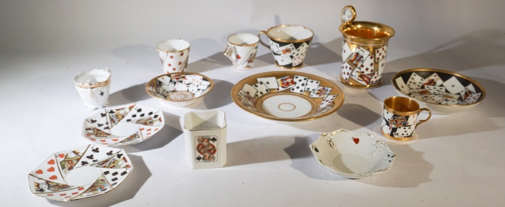 Charming Antique Game Piece Porcelain Tablewares (1 of 3)