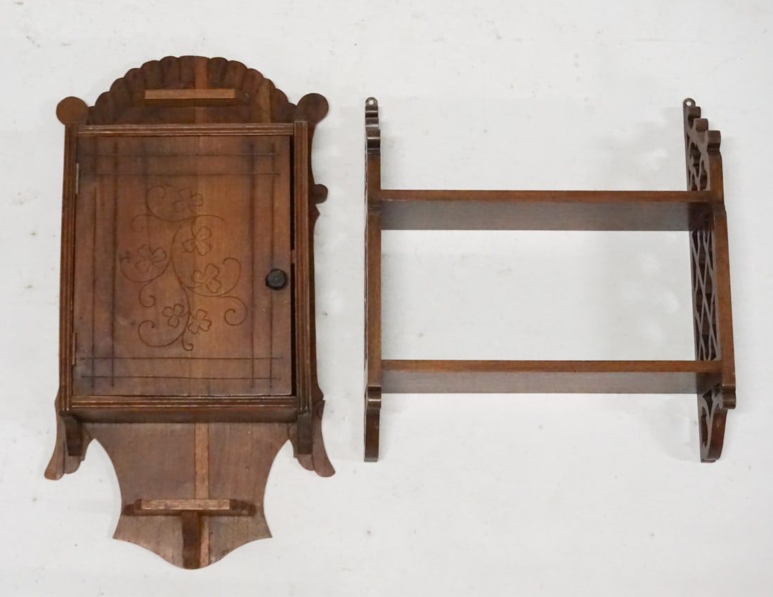 Antique & Vintage Wall Cabinet & Shelf (1 of 2)