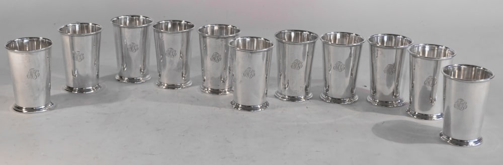 Fine Set Vintage American Sterling Mint Julep Cups (1 of 2)