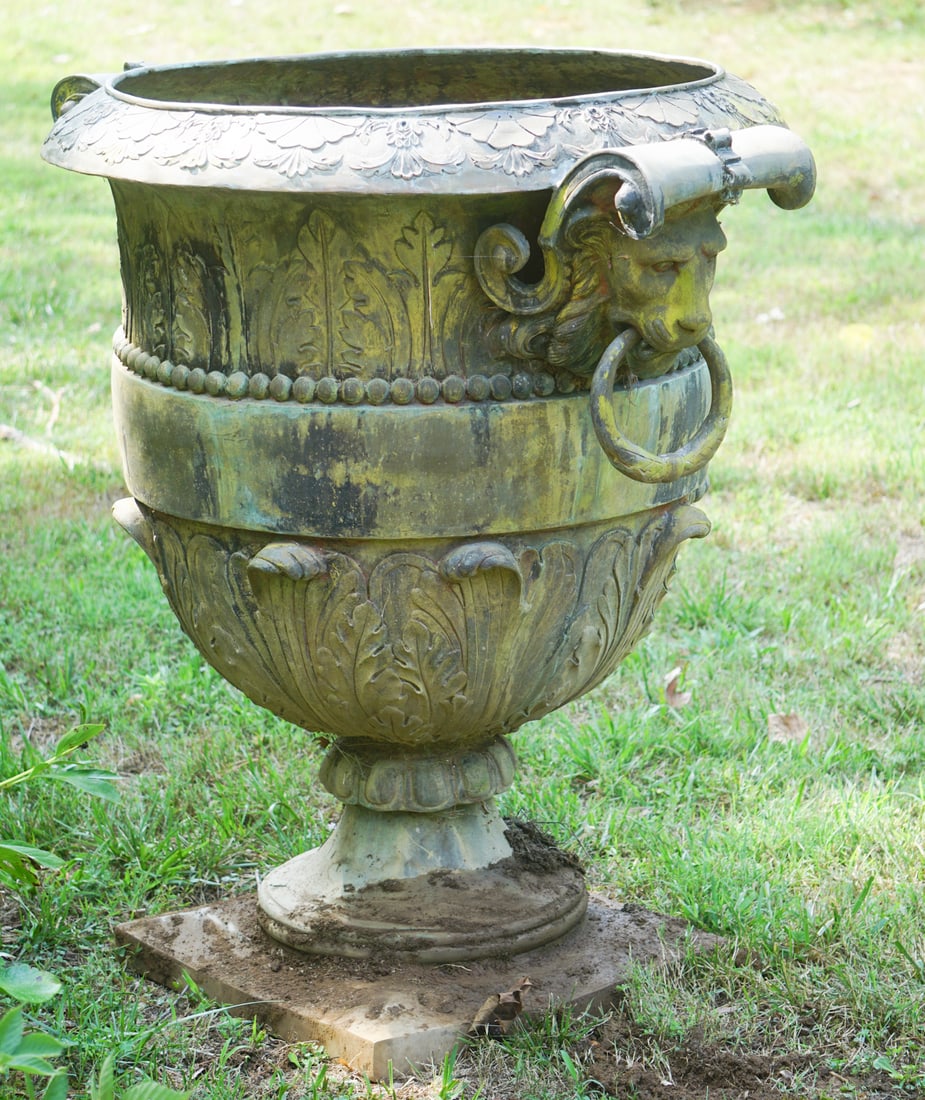Exceptional Antique Classical Bronze Garden Urn (1 of 14)