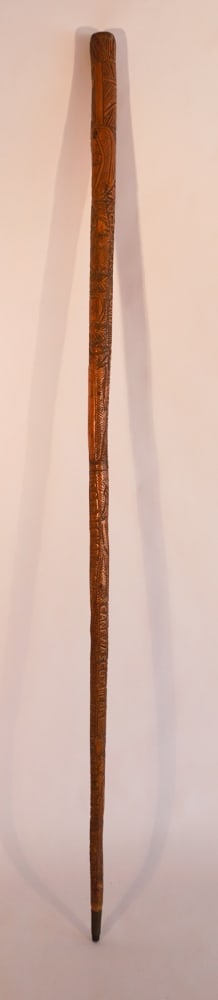 Antique American Folk Art Thomas Jefferson Cane (1 of 9)