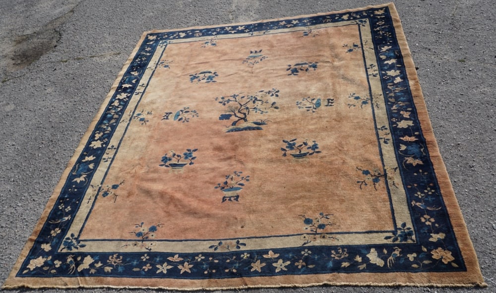 Art Deco Vintage Chinese Peking Carpet (1 of 3)