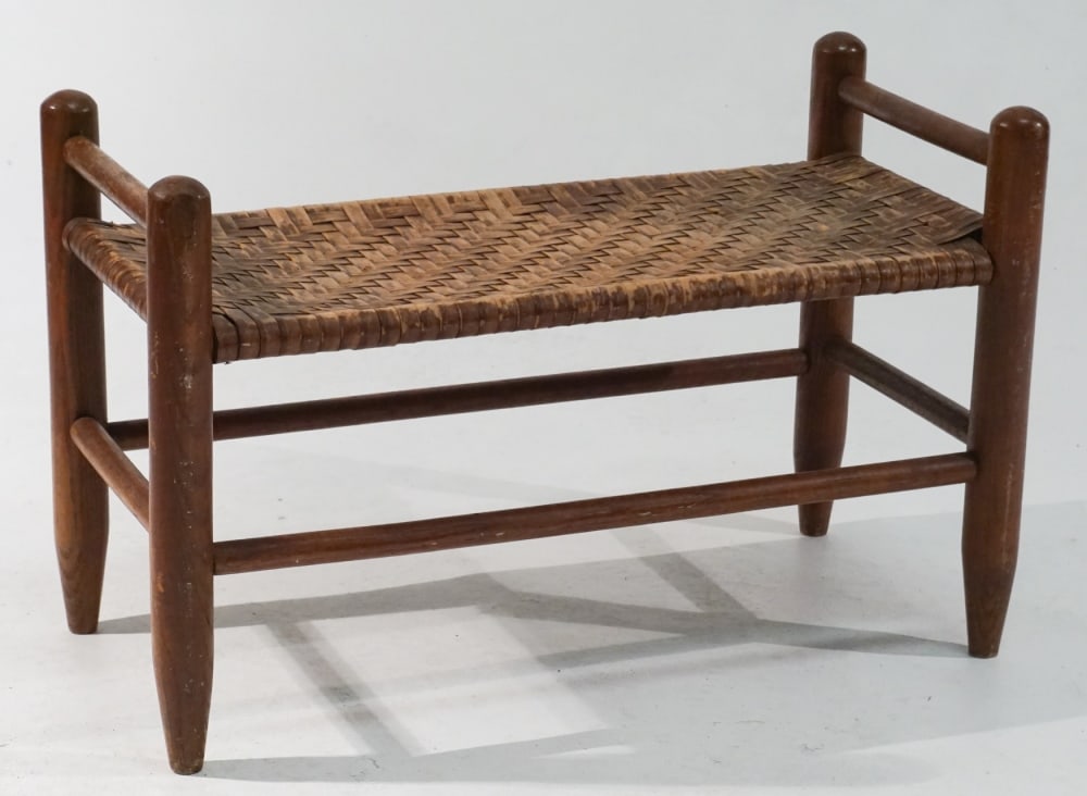 American Backcountry Turned Wood Buggy Bench (1 of 2)