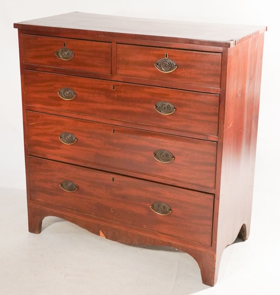 Southern Federal Figured Mahogany Chest of Drawers (1 of 6)