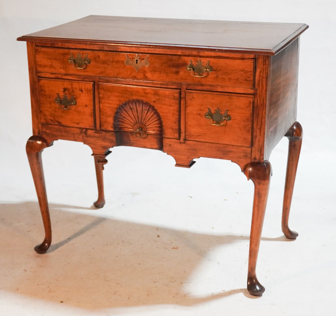 American Queen Anne Carved Maple Low Boy (1 of 5)