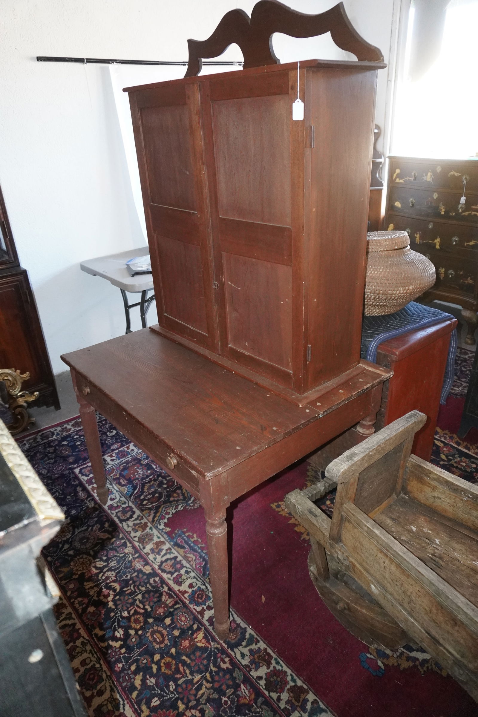 Handsome Southern Pine Plantation Desk (1 of 6)