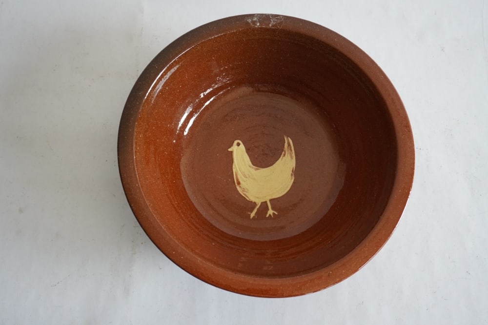 Southern Redware Decorated Bowl (1 of 3)