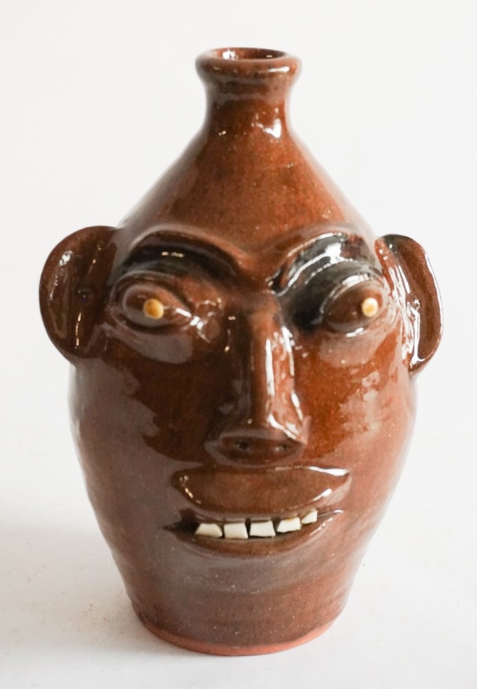 Vintage North Carolina Stoneware Face Jug (1 of 6)