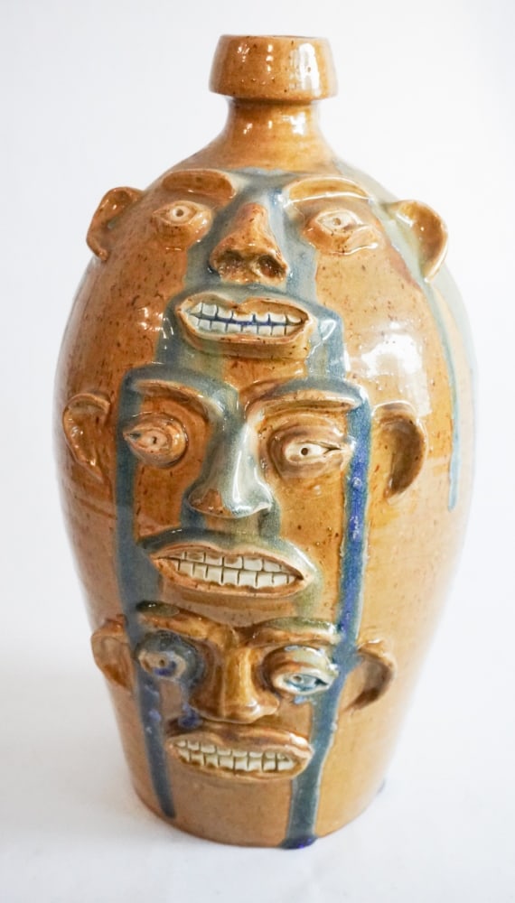 Southern Stoneware NC Face Jug by Randy Tobias (1 of 4)