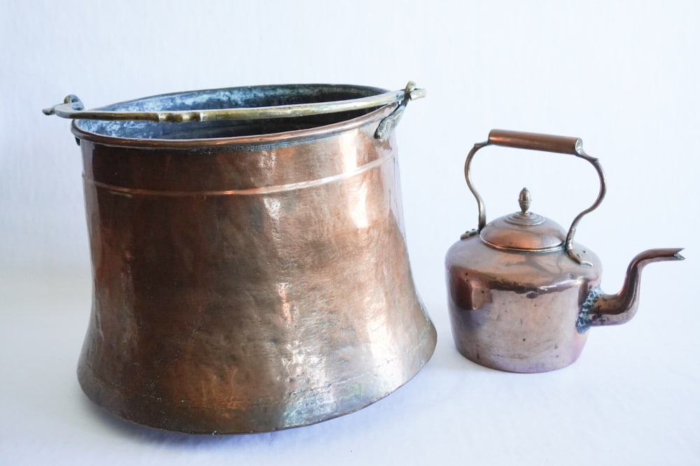Antique European Copper Kitchen Wares (1 of 2)
