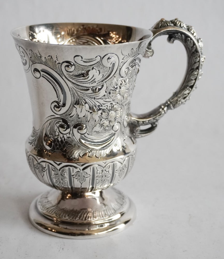 Handsome Antique English Regency Sheffield Silver Plate Tankard (1 of 4)