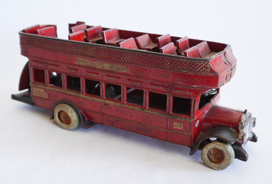 Antique Kenton Cast Iron Double Decker Bus (1 of 4)