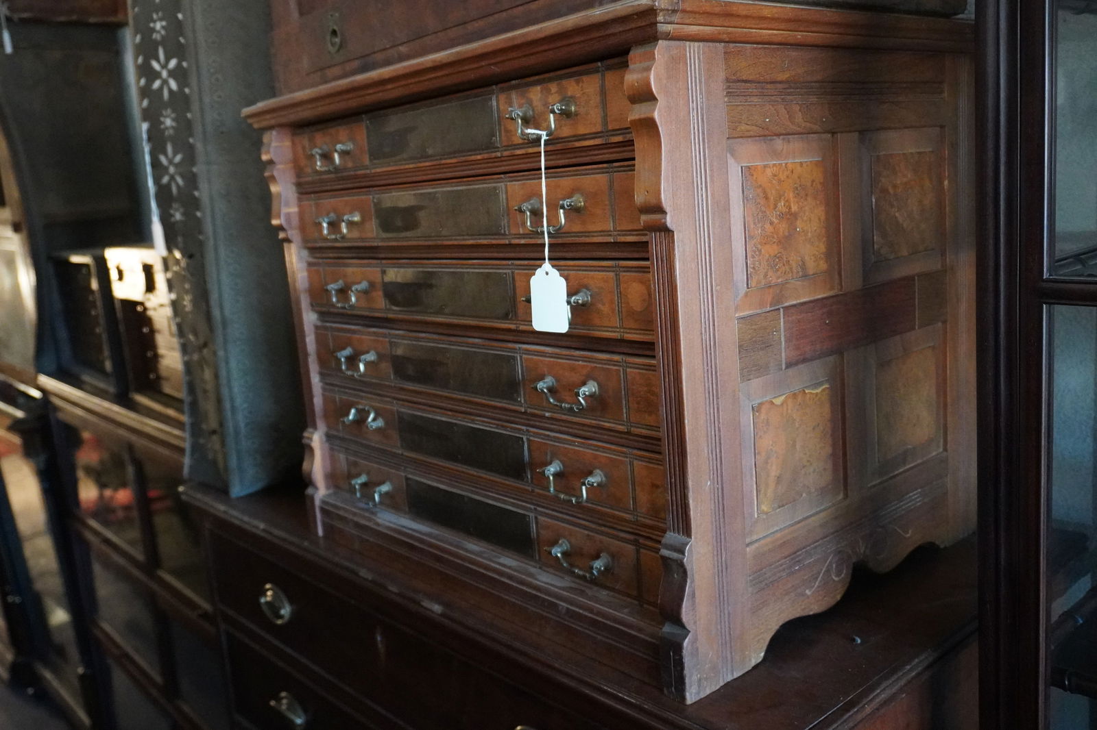 Antique Counter Top Country Store Spool Cabinet (1 of 11)
