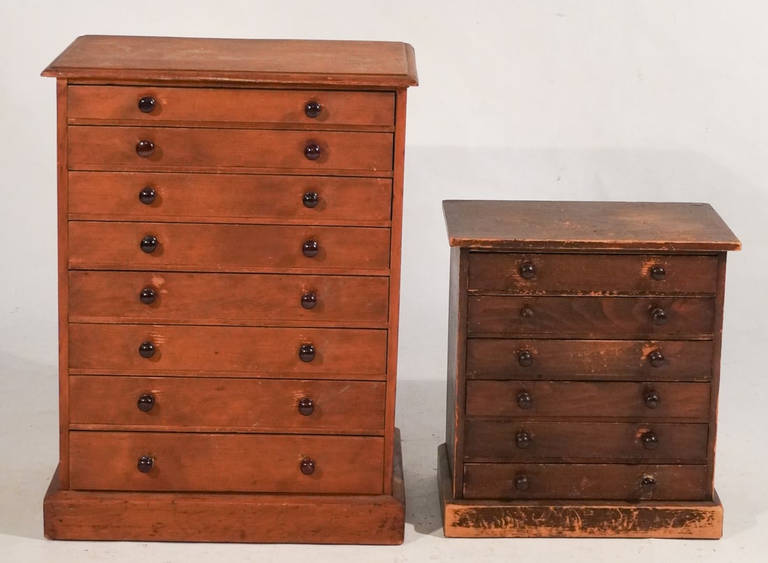 Two Antique Hepplewhite Miniature Chests (1 of 2)