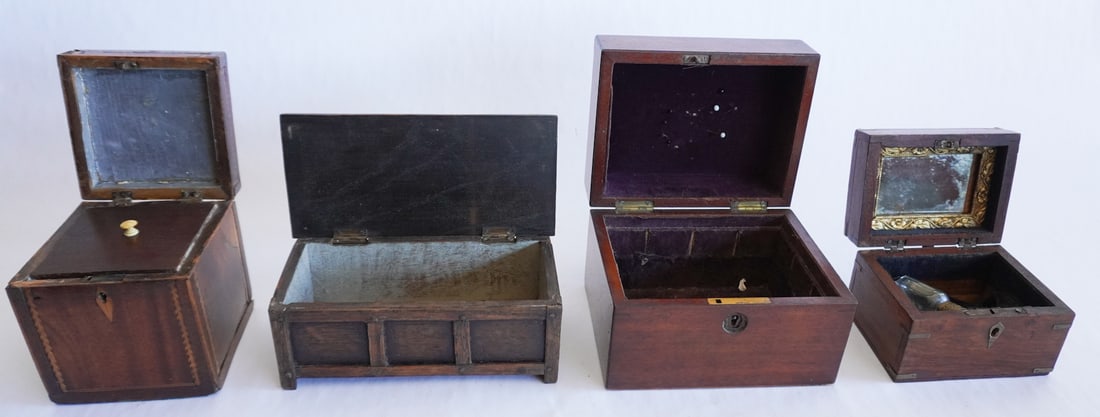 Collection Antique English Boxes & Tea Caddies (1 of 4)