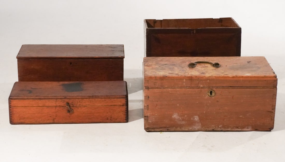 Collection Antique American & English Boxes (1 of 3)