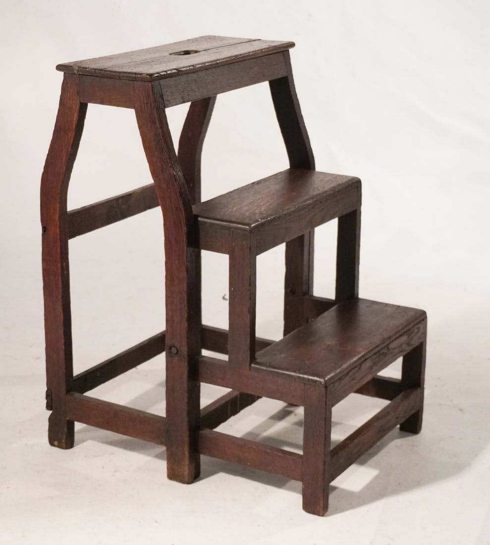 Handsome Metamorphic Antique Bed Step & Stool (1 of 3)
