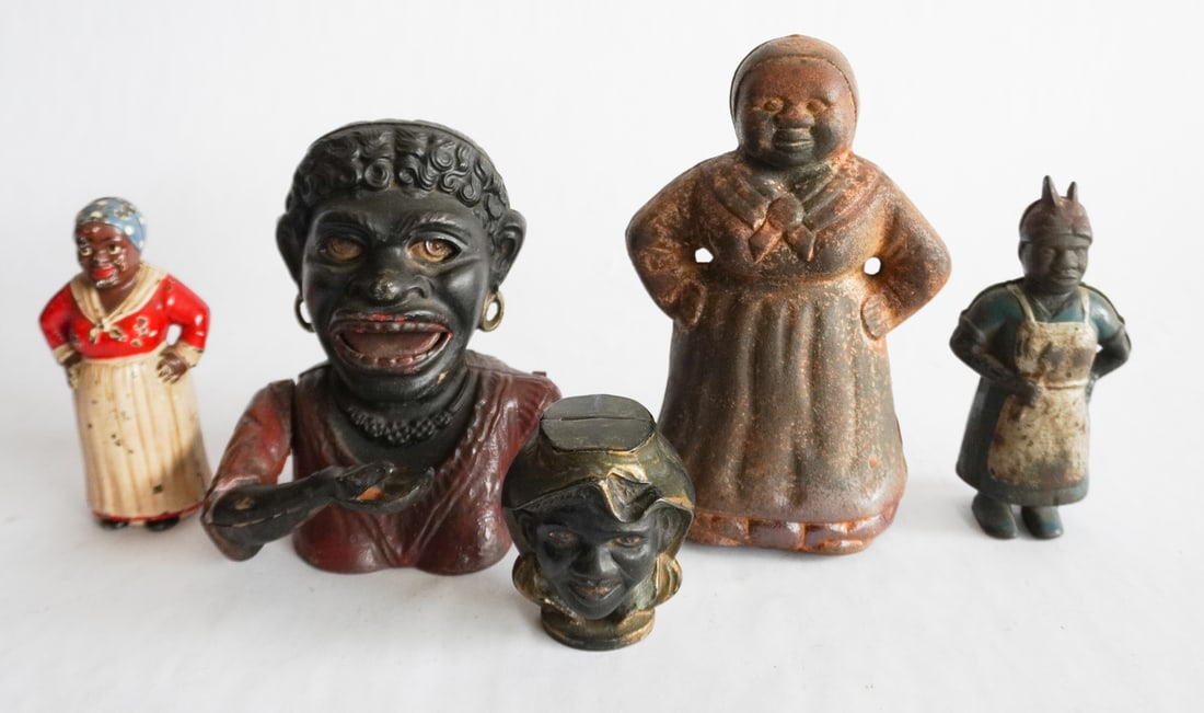 Antique Cast Iron African American Form Banks (1 of 2)